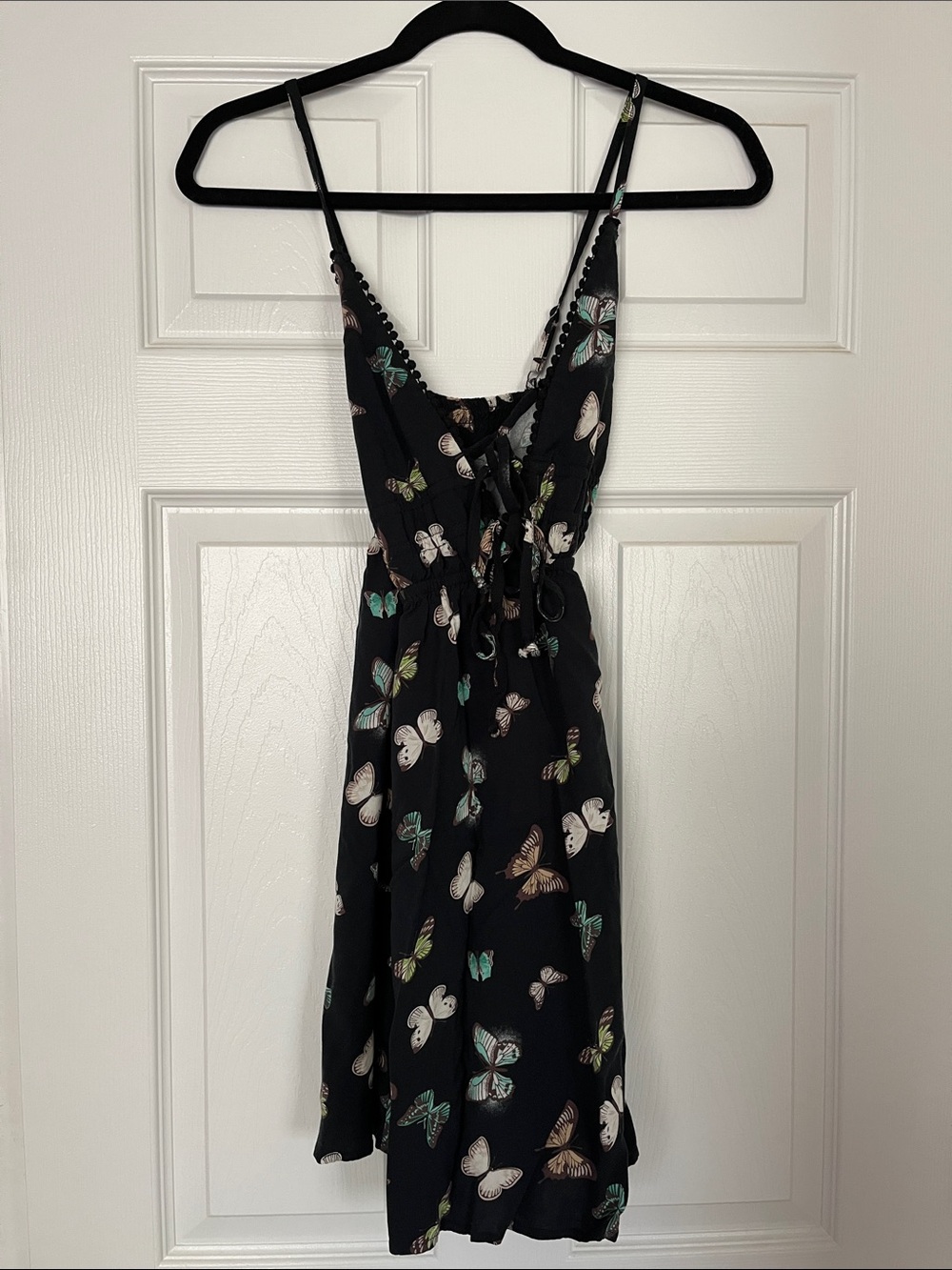 Wild Fable Black Butterfly Print Dress